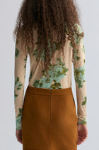 Rosetta Long Sleeve Turtleneck Top Beige