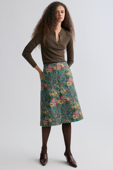 Rosetta Jacquard Skirt Grey