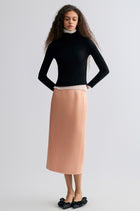 Nimbus Satin Skirt Blush