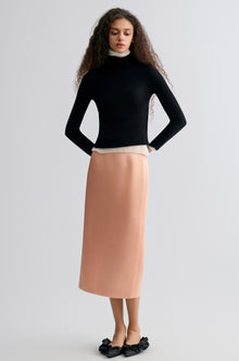 Nimbus Satin Skirt Blush
