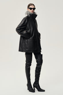 Celestine Leather Jacket Black