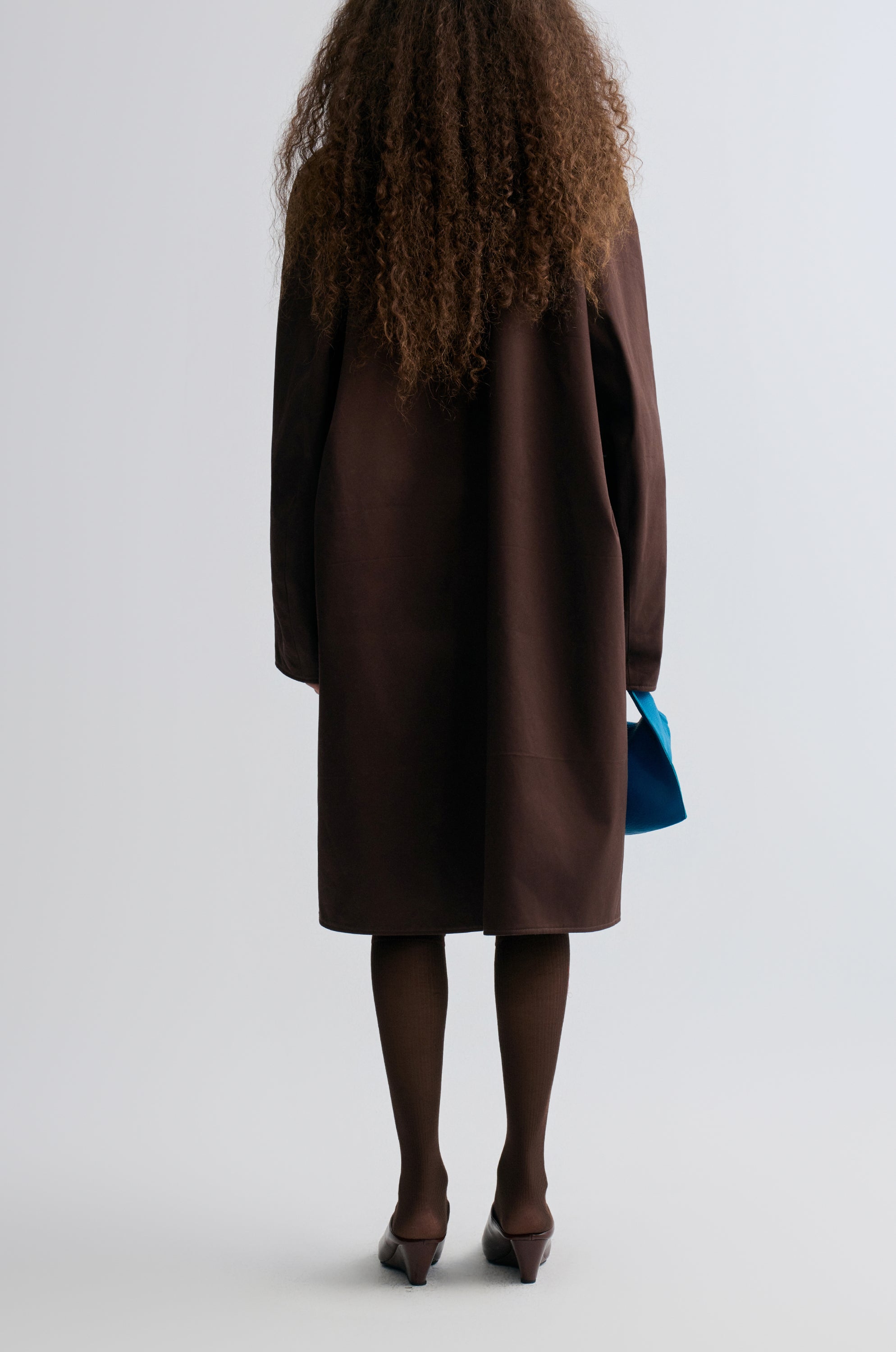 Reversible Twill and Check Trench Coat