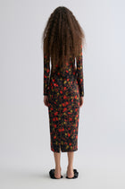 Deconstructed Printed Wool Dress
