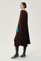 Opera Twisted Jersey Dress Cocoa Brown