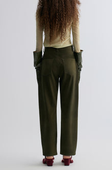 Suede Balloon Pants