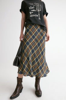 Ziggy Checked Midi Skirt