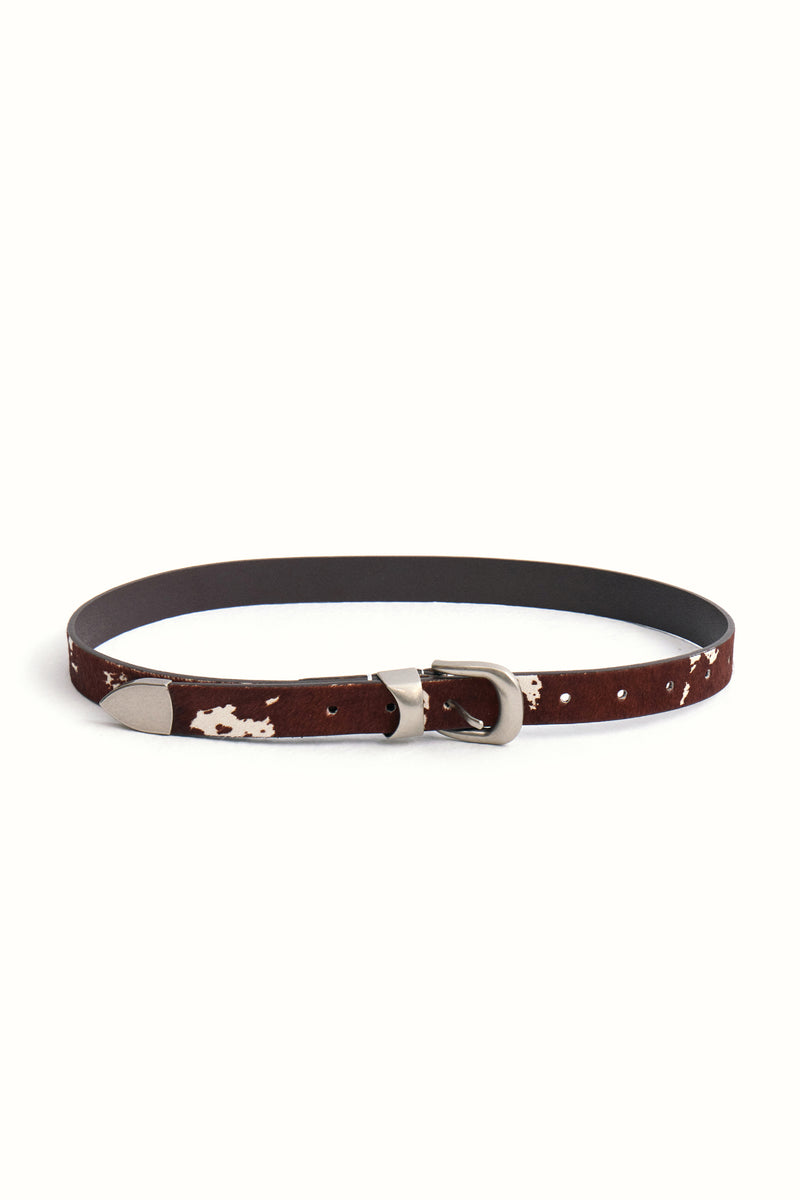 Cow-print Belt