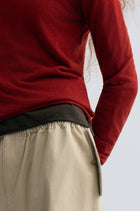 Cloudlike Knit Soft Crewneck Ruby Red