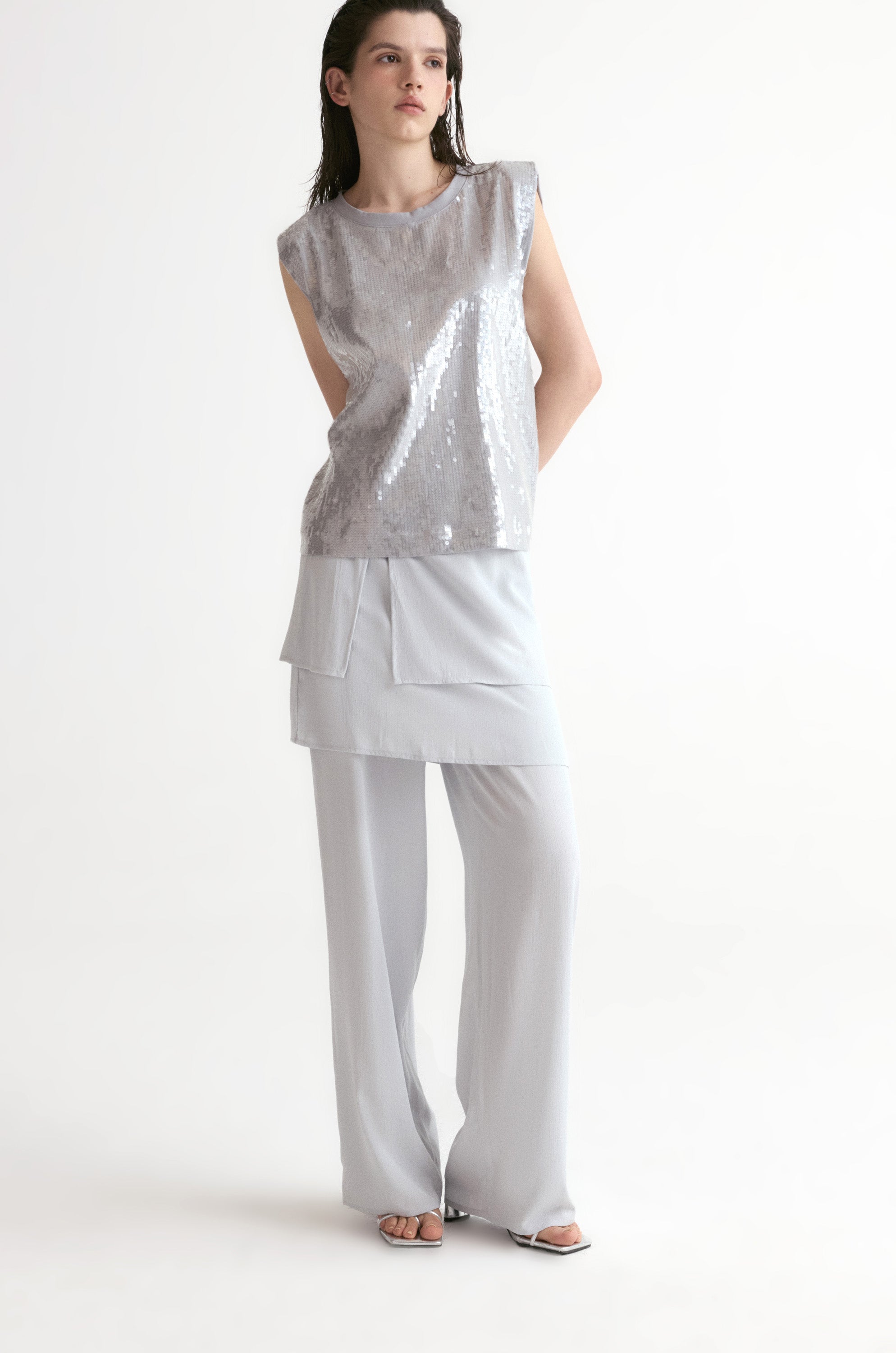 2in1 Set Trousers-Cloud Gray