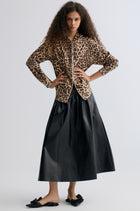 Leopard-print Zipper Hoodie