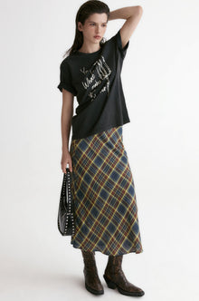 Ziggy Checked Midi Skirt