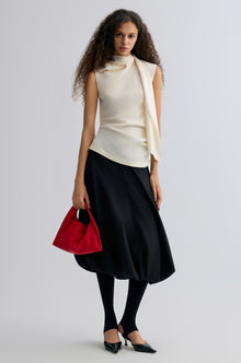 Scarf Wool Top Cream