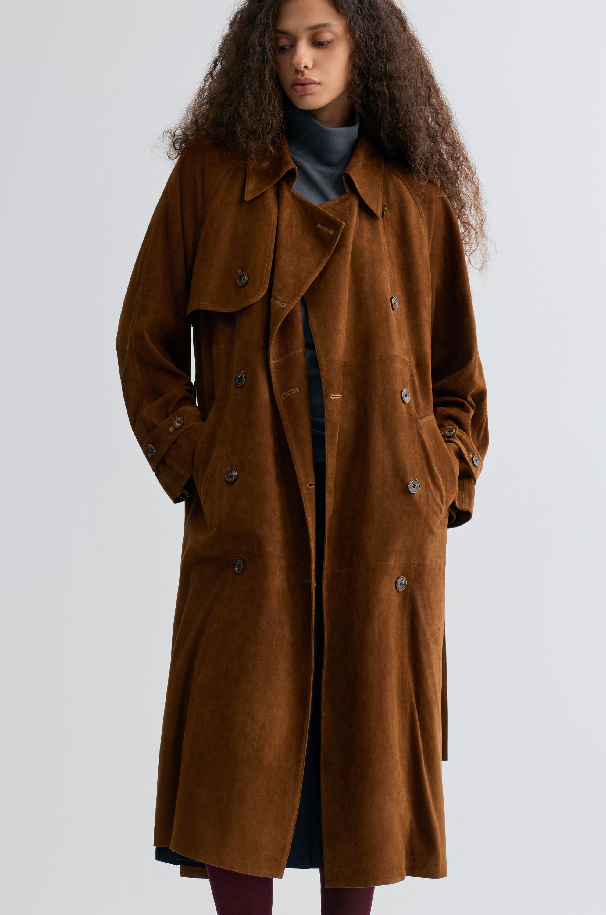 Bonnie Trenchcoat in Suede