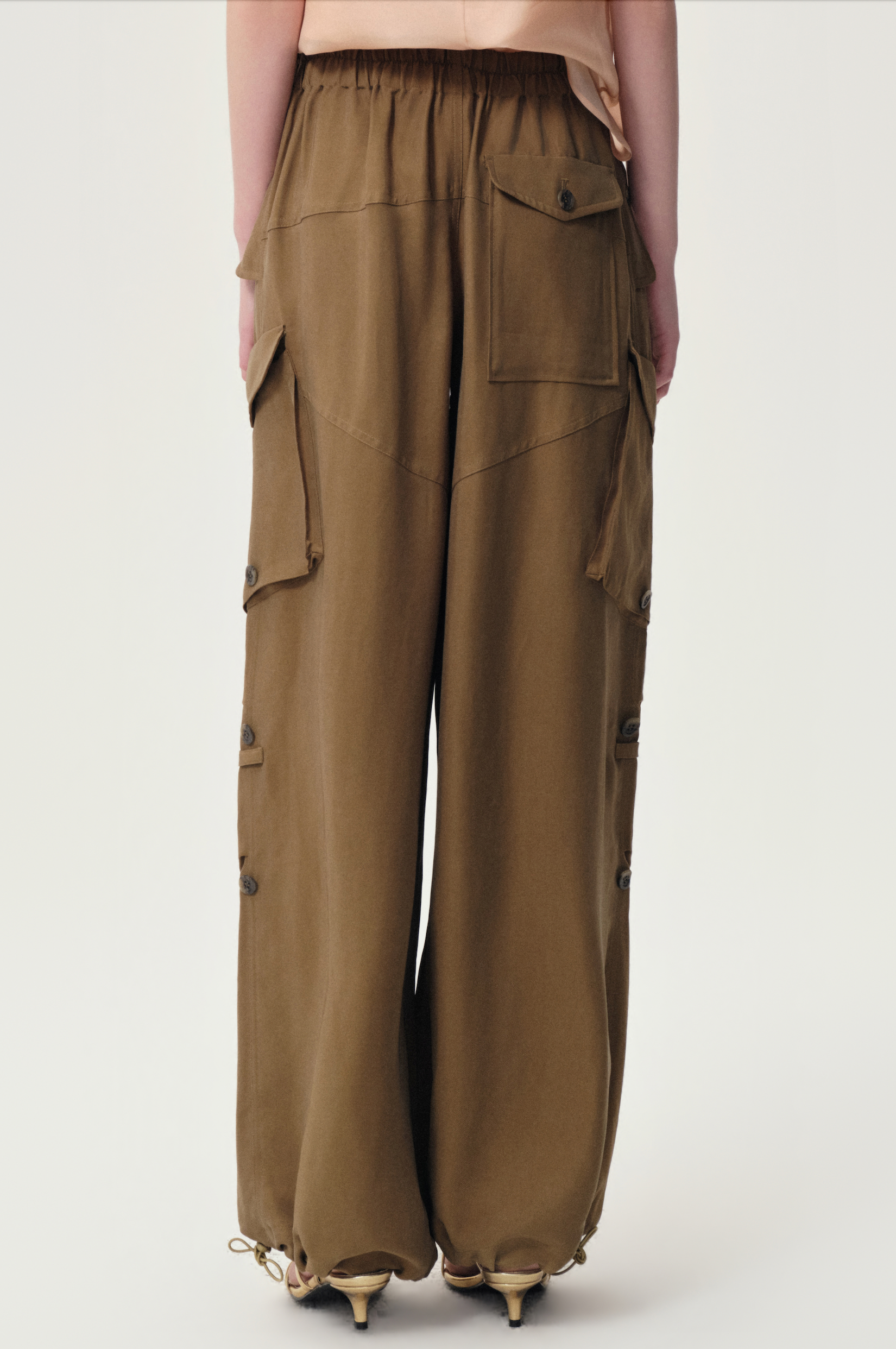 Drift Baggy Cargo Trousers Hazel