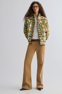 Tie-dye Bohemie Printed Quilted Jacket Mountain Green