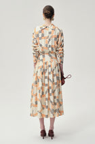 Printed Trompe-L'Ceil Dress Multi