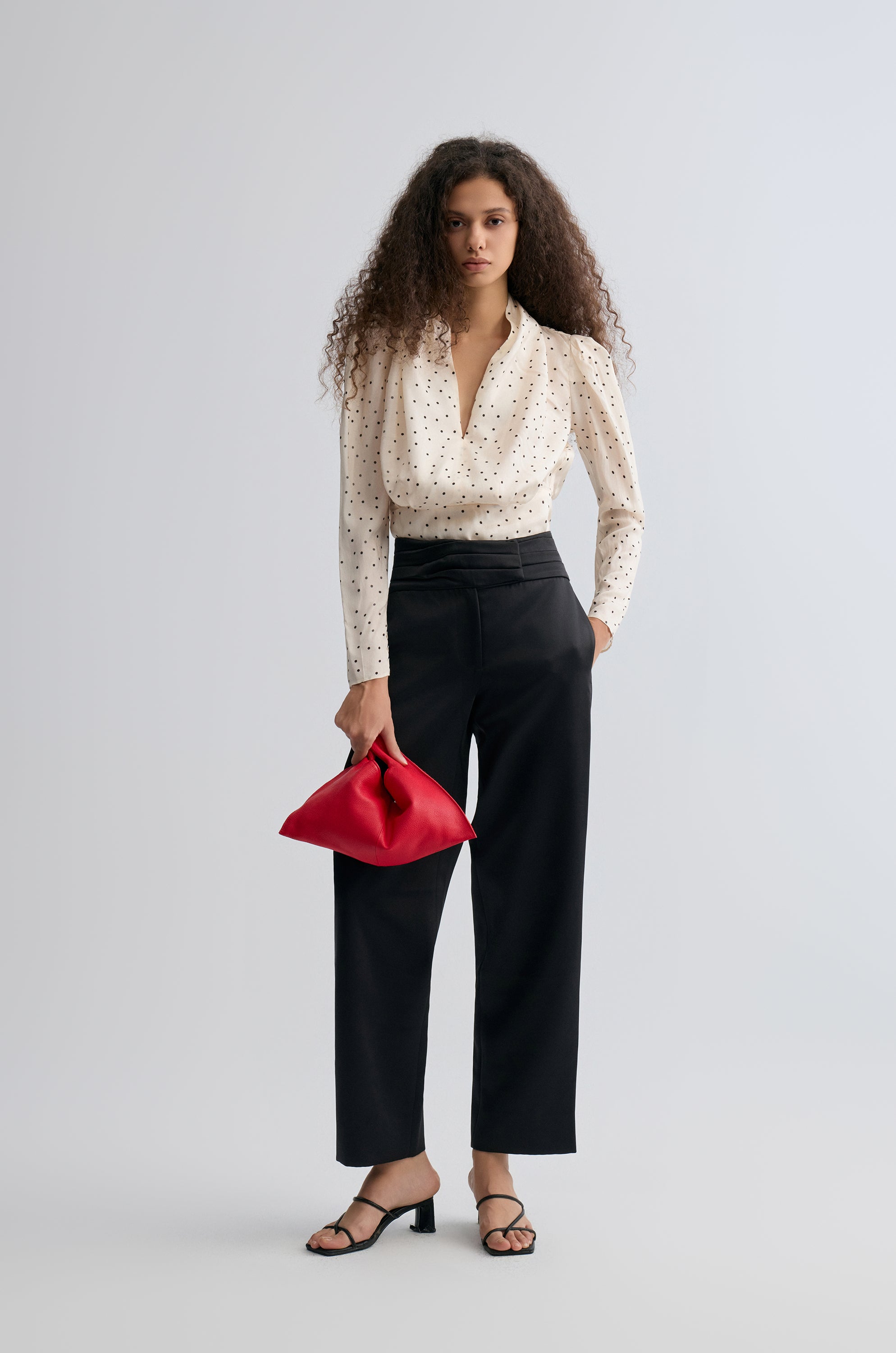 Polka Viscose Blouse