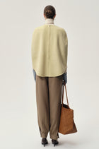 Opera Double-faced  Wool Cape Top Butter