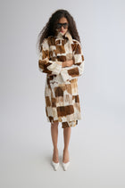 Chevre Patchwork Fur Coat
