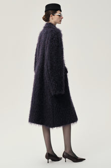 Modernist Mohair Coat Midnight