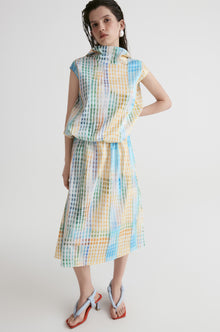 Amalfi Checked Elasticated Dress