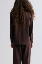 Boxy Single-Breasted Blazer Almandine