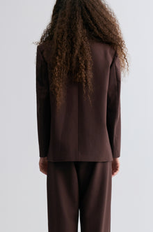 Boxy Single-Breasted Blazer Almandine