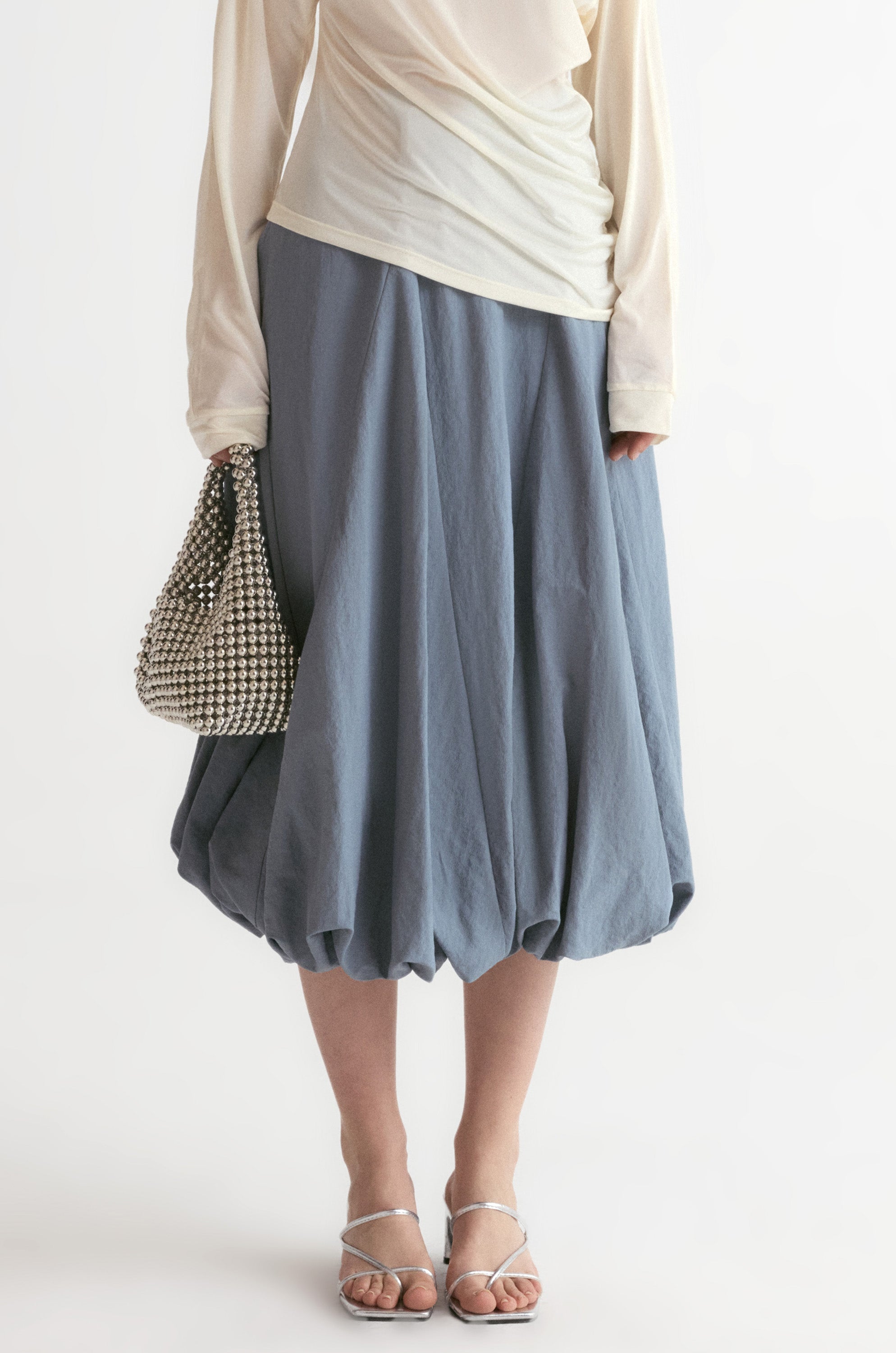 Amalfi Ballon Skirt-Ultimate Gray