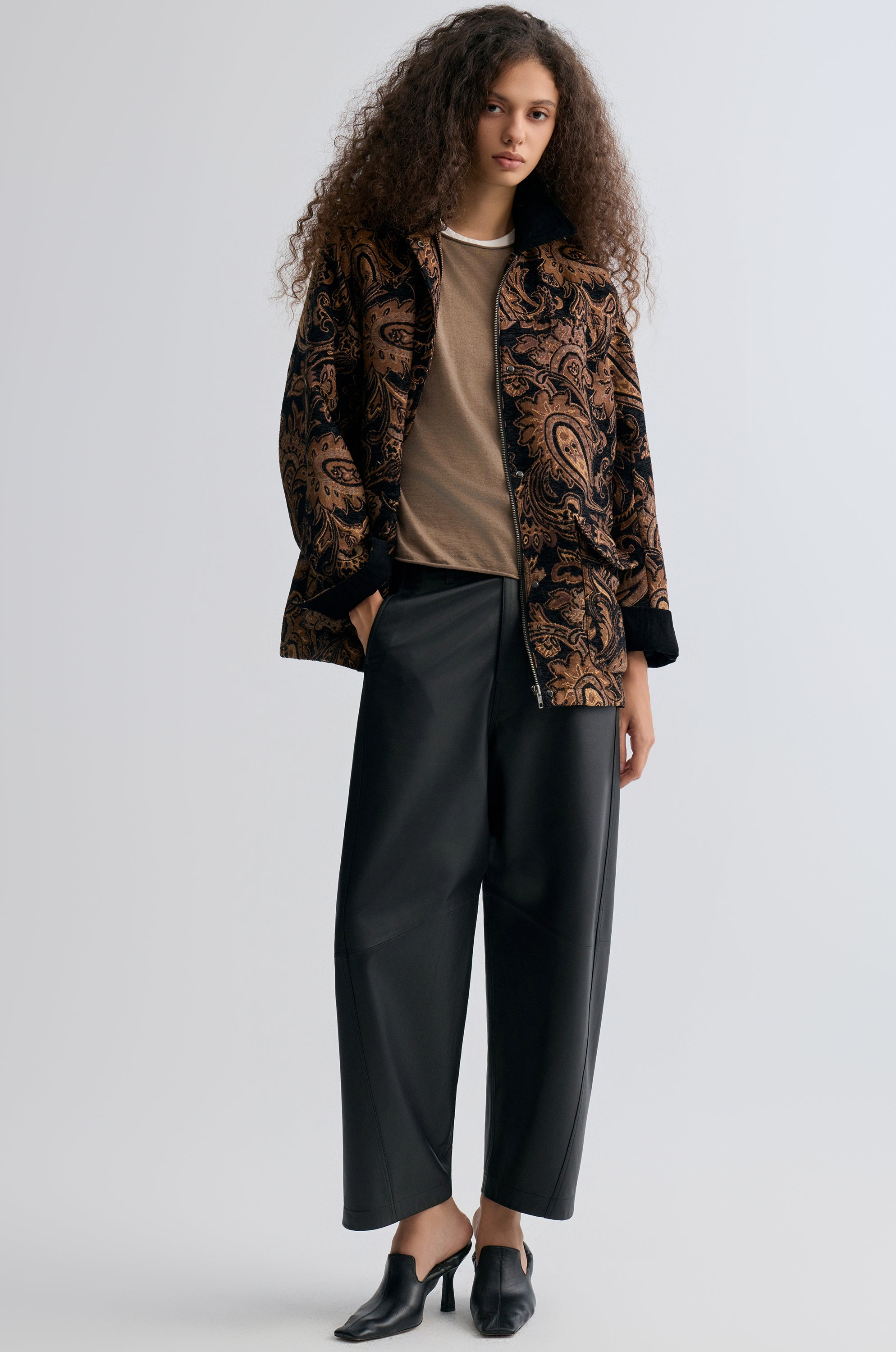 Paisley-print Jacquard Jacket