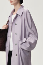 Zephy Trench Purple Ash