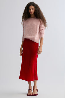 Velvet Mermaid Skirt Crimson
