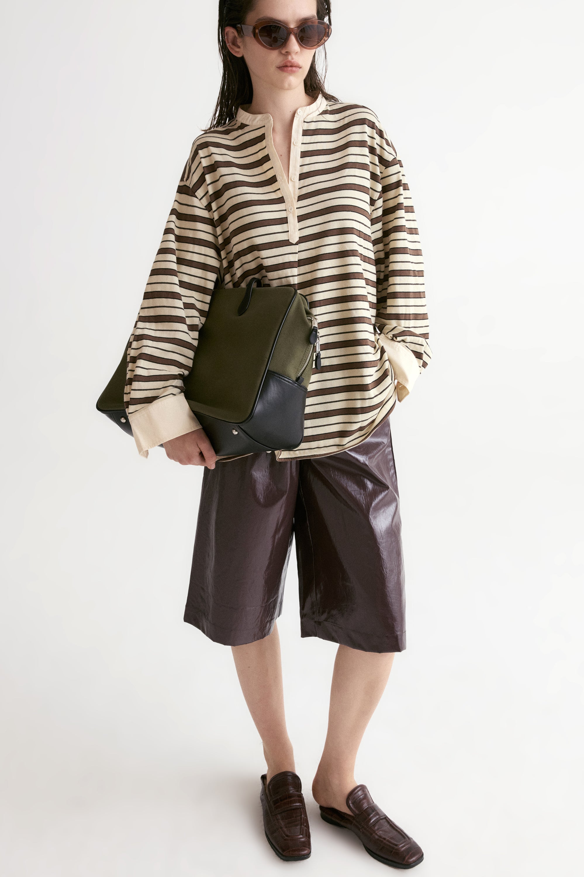 Long-Sleeve Striped T-shirt