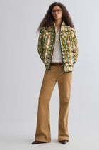 Tie-dye Bohemie Printed Quilted Jacket Mountain Green