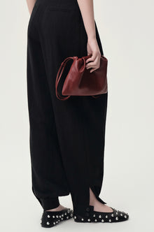 Adjustable  Mini Cloud Clutch Claret