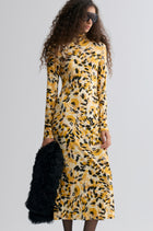 Savanna Turtleneck jersey maxi dress