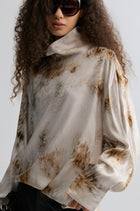 Fur Print Blouse