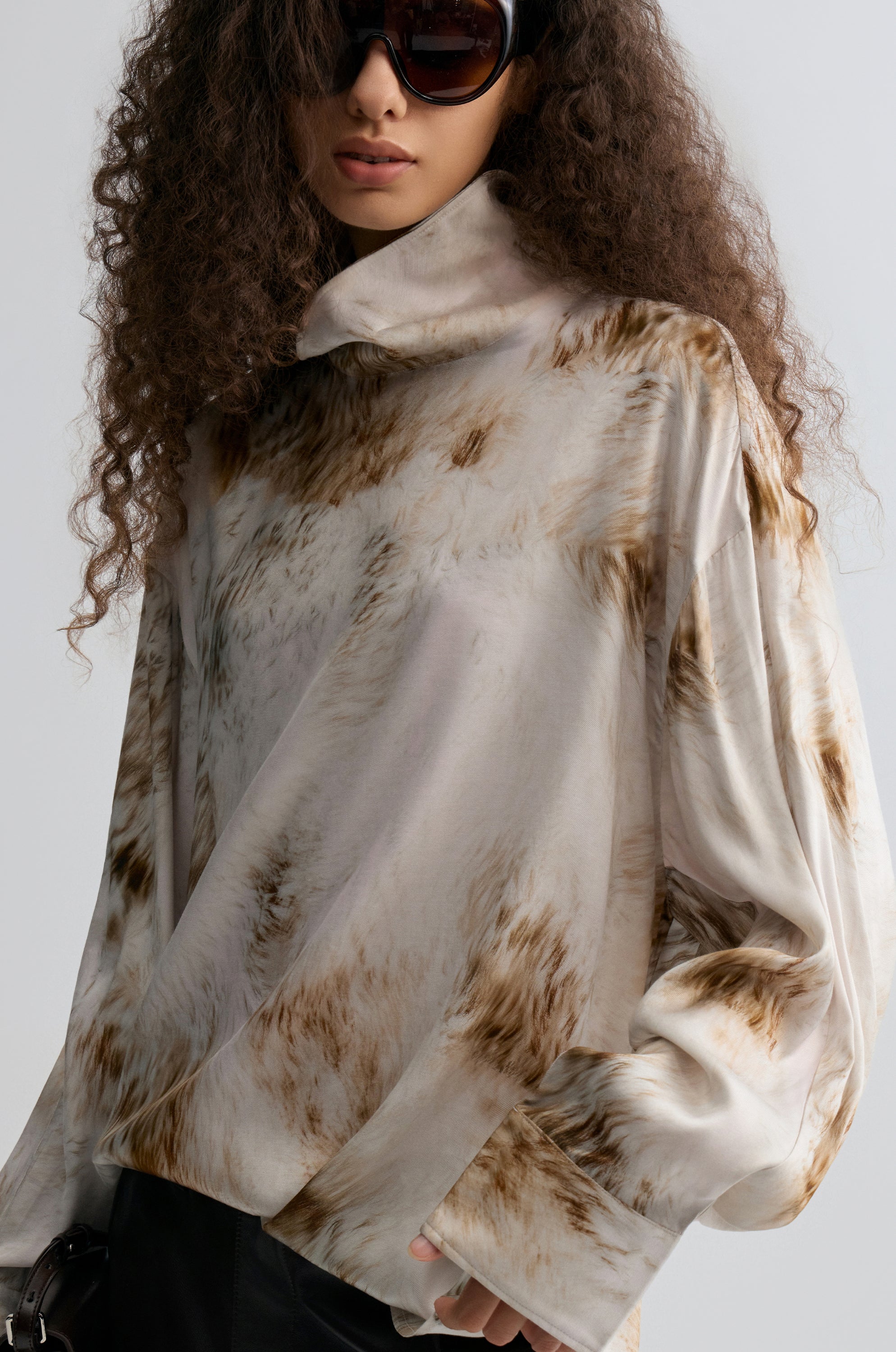 Fur Print Blouse