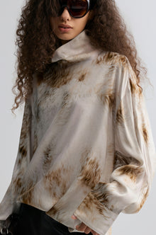 Fur Print Blouse