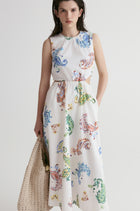 Santorini Paisley Maxi Dress