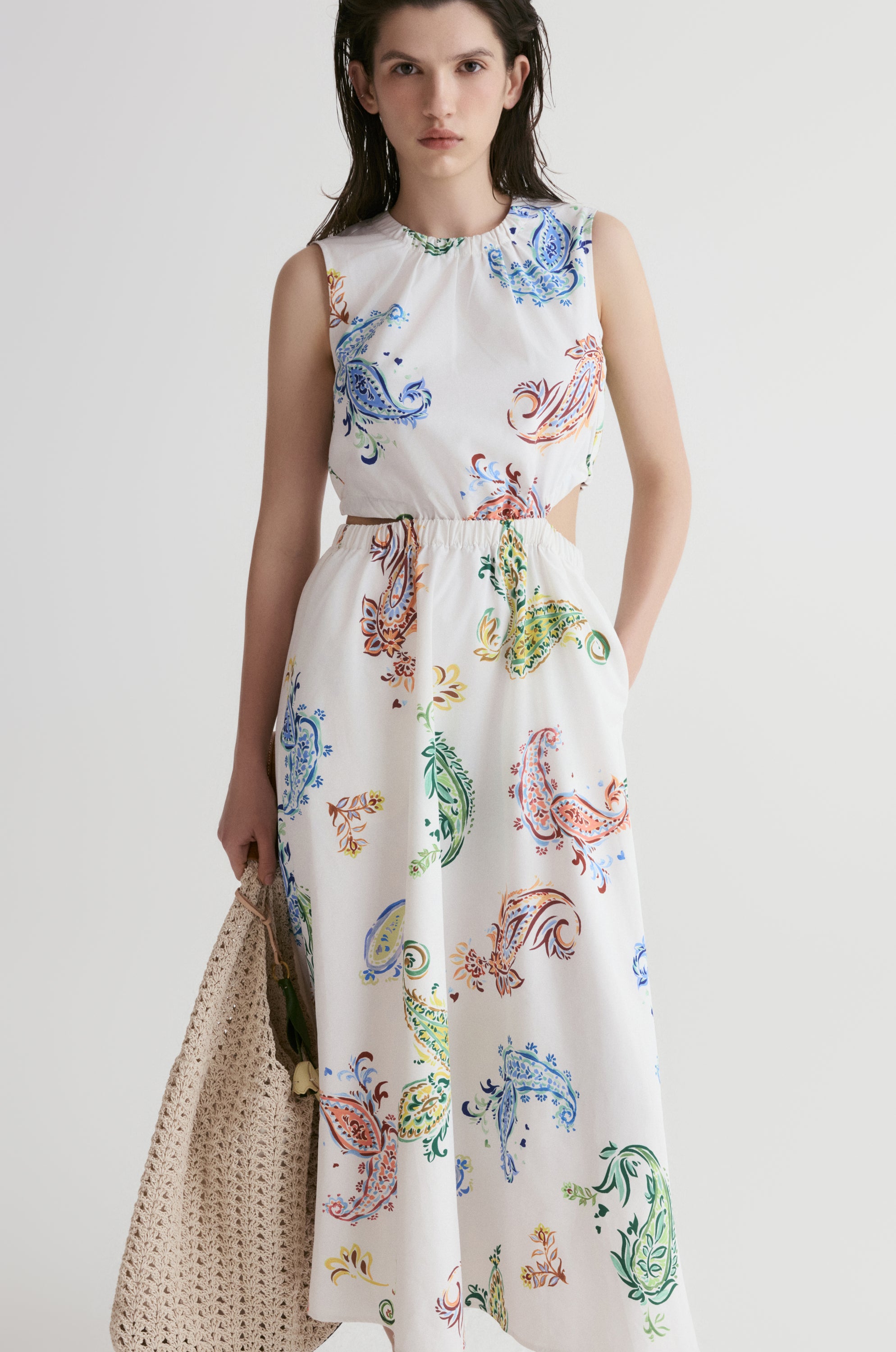 Santorini Paisley Maxi Dress
