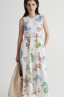 Santorini Paisley Maxi Dress