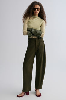 Suede Balloon Pants