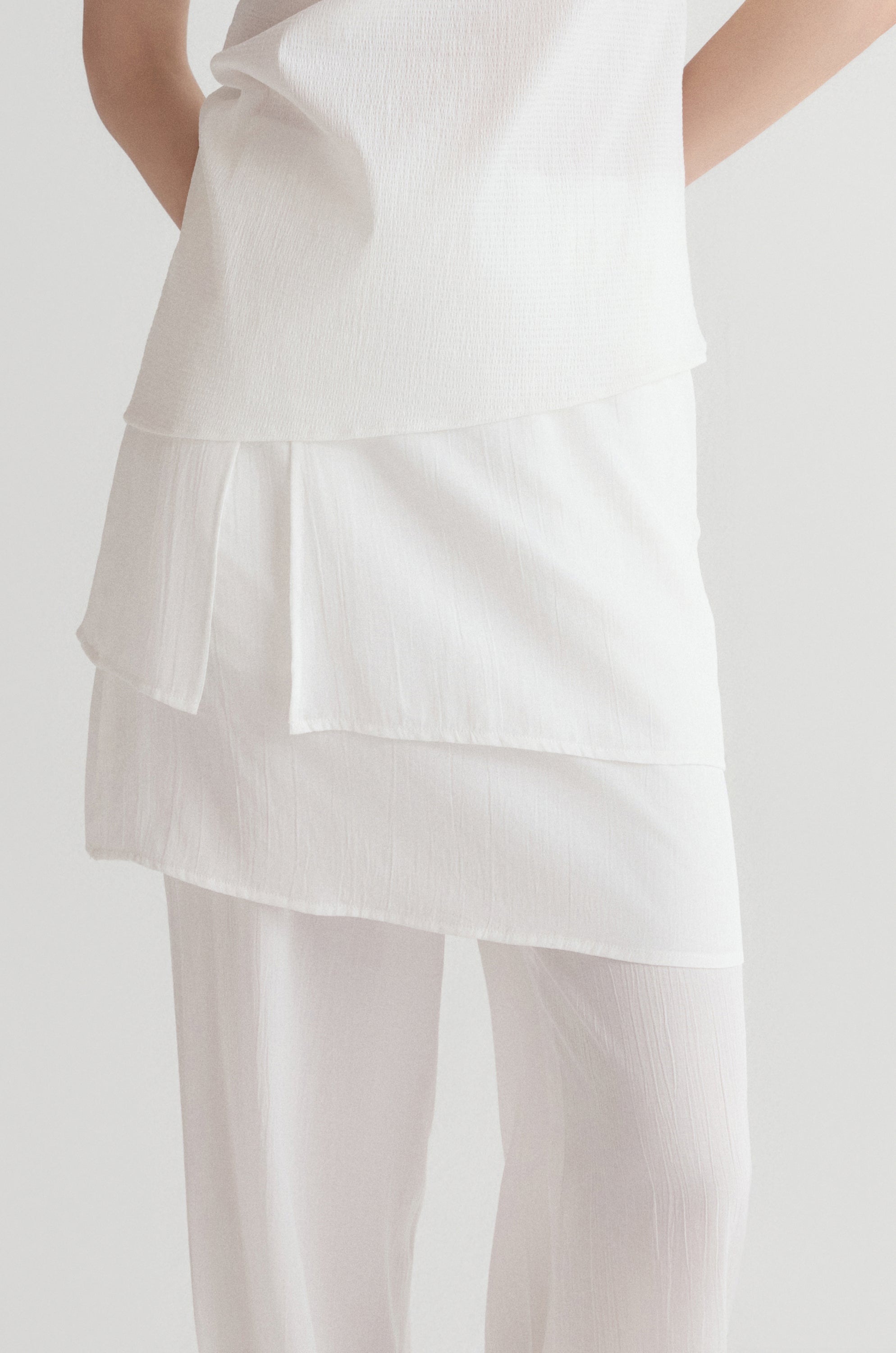 2in1 Set Trousers-White