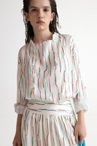 Santorini Twisted Shirt in Viscose Silk