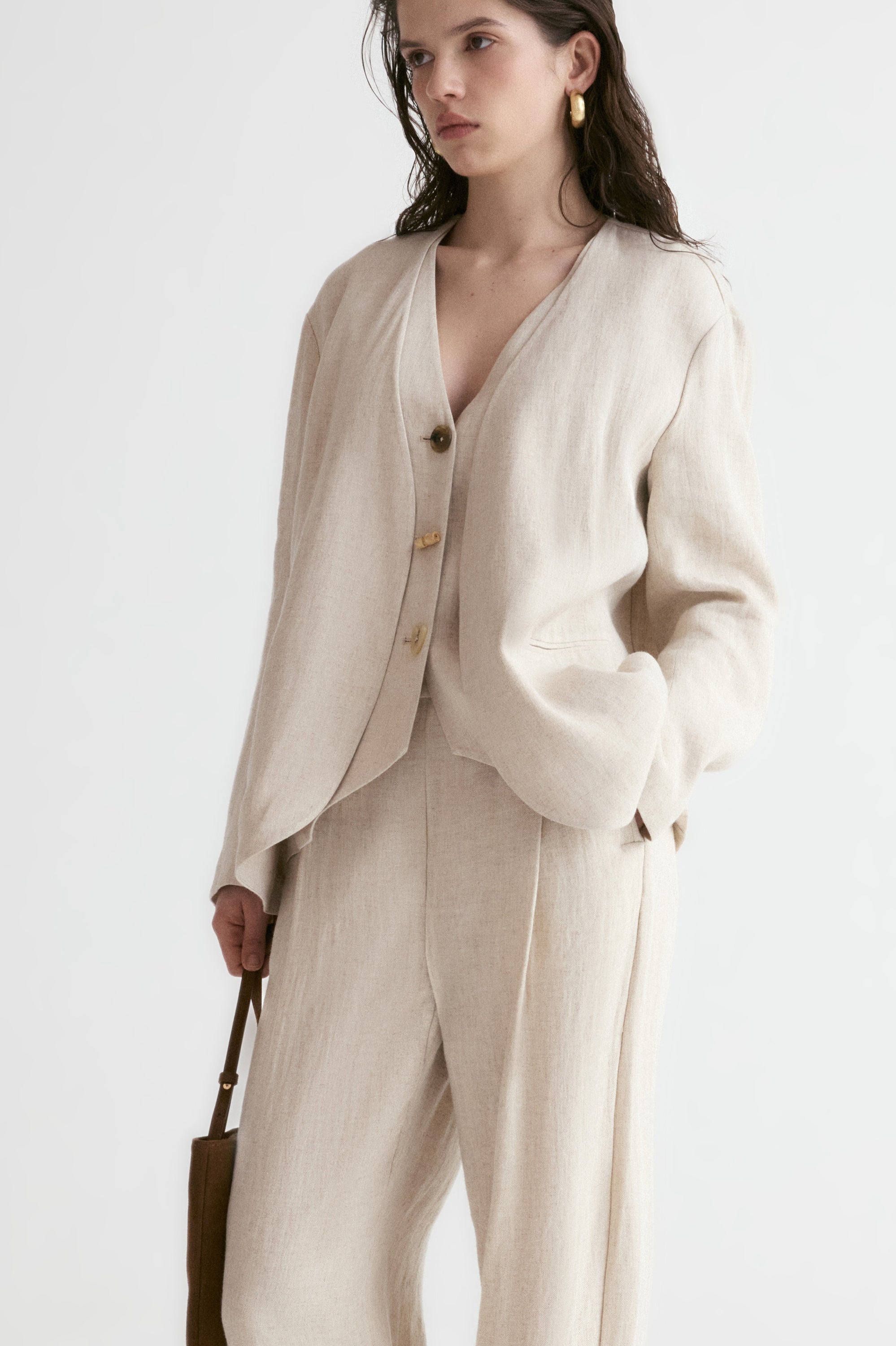 Annie Two-Piece Linen Blazer