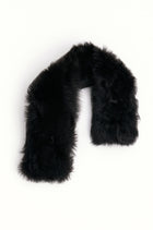 Verve Toscana Shearling Scarf Black