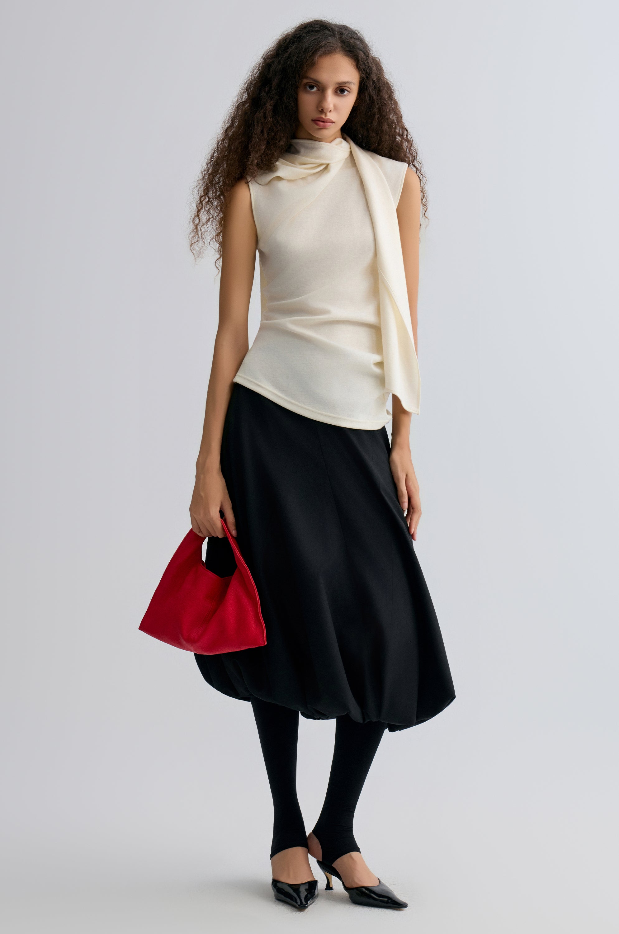 Tulip Ballon-hem Skirt