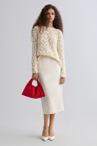 Nimbus Satin Skirt Pearl