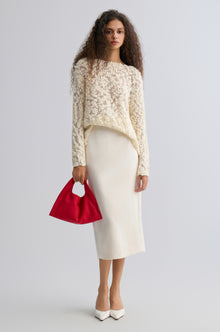 Nimbus Satin Skirt Pearl