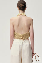 Reef Beaded Halter Top